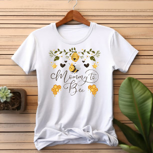 T-shirt Fête de naissance Bourdon en nid d'abeille Maman à