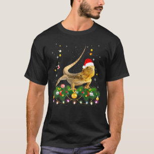 T-shirt Fête de Noël de Dragon Père Noël pour Reptile