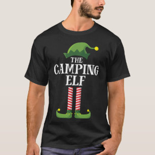 T-shirt Fête de Noël de la famille Elf Matching Camping