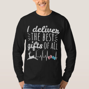 T-shirt Fête de Noël de la sage-femme Doula Travail Infirm