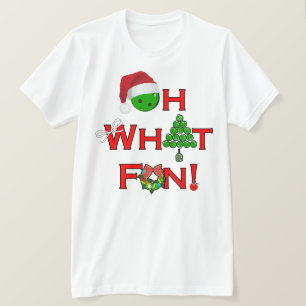T-shirt Fête de Noël de Pickleball Oh Quelle Joie