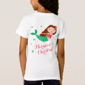 T-Shirt Fête de Noël de Sirène (Dos)