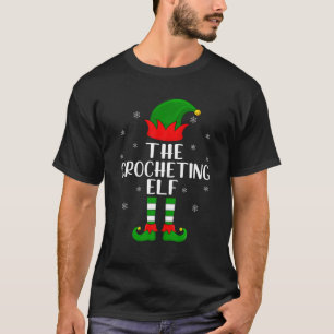 T-shirt Fête de Noël des elfes de Crocheting Famille de ju