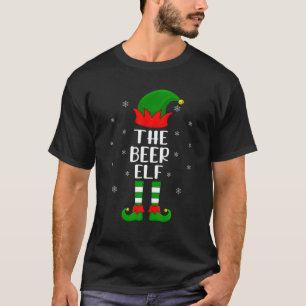 T-shirt Fête de Noël des elfes de la bière qui correspond
