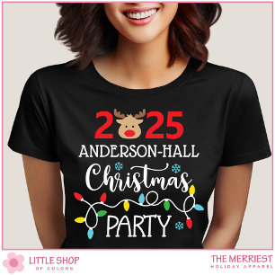 T-shirt Fête de Noël familiale personnalisable