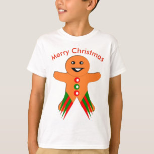 T-shirt Fête de Noël Gingerpain Homme Enfants T Chemise