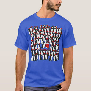 T-shirt Fête de Noël maladroite pour les pingouins de Père