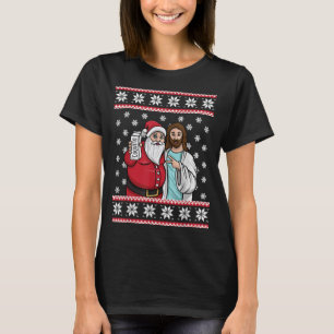 T-shirt Fête de Noël Père Noël Jesus Jingle Bro Co