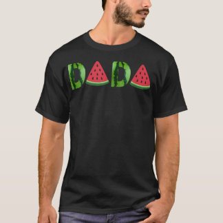 T-shirt Fête de Papa Dada Pastèque Un Dans Un Melon d'Été