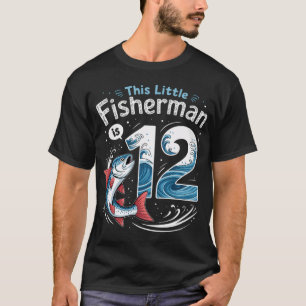 T-shirt fête de pêche 12 ans Anniversaire Pêcheur 12ème