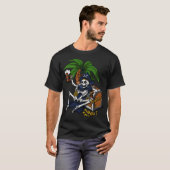 T-shirt Fête de pirates squelettes (Devant entier)