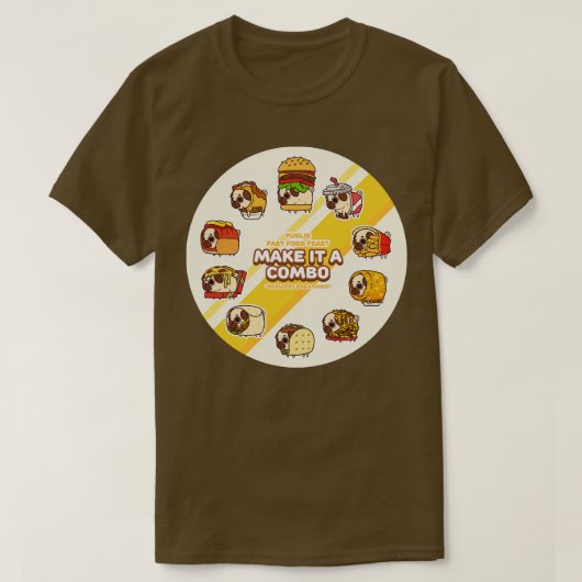T-shirt Fête de restauration rapide (Design devant)