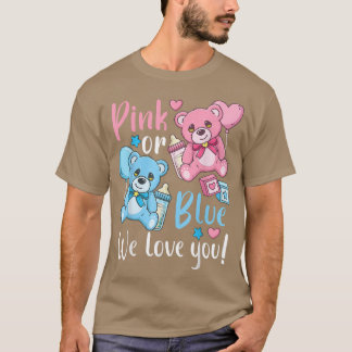 T-shirt Fête de révélation de genre rose ou bleu