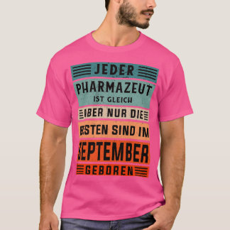 T-shirt Fête de technicien de laboratoire Né en septembre