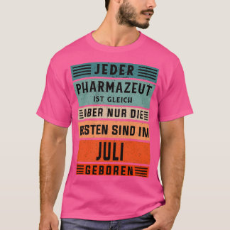 T-shirt Fête de technicien de laboratoire pharmacie née en