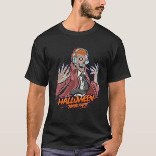 T-shirt Fête de zombie Halloween meilleure pour les célébr