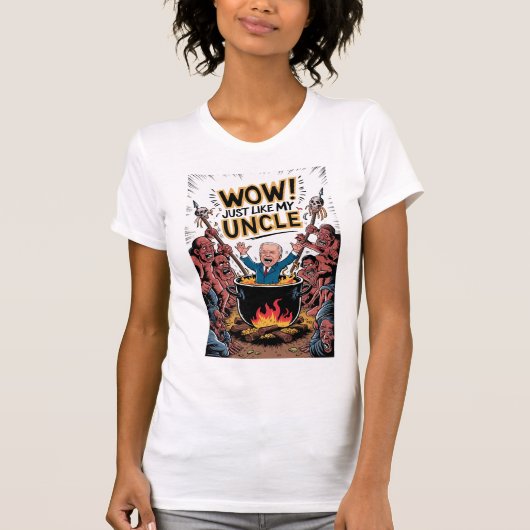 T-shirt Fête d'enfer Cannibals Ate Mon oncle Joe Biden (Devant)