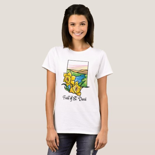 T-shirt Fête des Daffodiles de Saint-David (Devant entier)