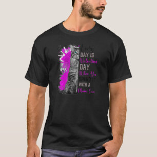 T-shirt Fête des femmes Valentines Maine Coon Cat Mama M