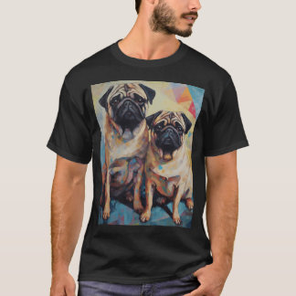 T-shirt Fête des friandises pour carlin - Œuvre d'art cubi