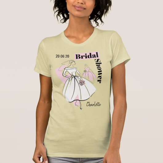 T-shirt Fête des mariées du groupe Neutral de mariée de mo (Devant)