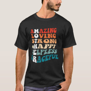 T-shirt Fête des mères Acronyme Vintage de la mère Signifi