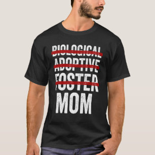 T-shirt Fête des mères adoptif Foster Maman famille d'accu