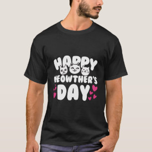 T-shirt Fête Des Mères Blanc Chat Rouge Il Joyeux Meowther