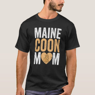 T-shirt Fête des Mères Chat Mama Chat Fourrure Parent Main