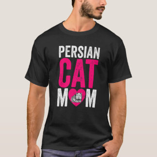 T-shirt Fête des Mères Chat Mama Chat Fourrure Parent Pers