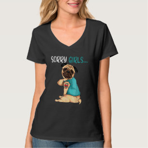 T-shirt Fête des mères Chien désolé Fille J'aime maman tat