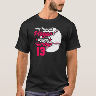 T-shirt Fête des mères de baseball masculin Mon bal de bas