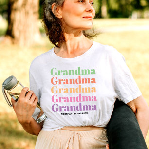 T-shirt Fête des mères de grand-mère grand-enfant personna