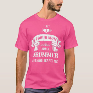 T-shirt Fête des mères de la mère de tambour