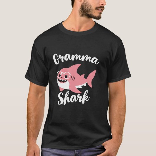 T-shirt Fête des mères de requins grand-mère grand-mère dr (Devant)