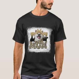 T-shirt Fête des mères du Léopard occidental Shiba Inu