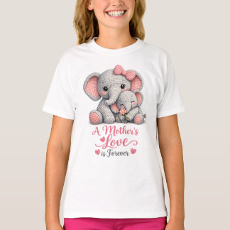 T-shirt Fête des mères Éléphant Maman Art_ Cadeau spécial 