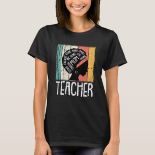T-shirt Fête des mères enseignant noir maman Afro cheveux 