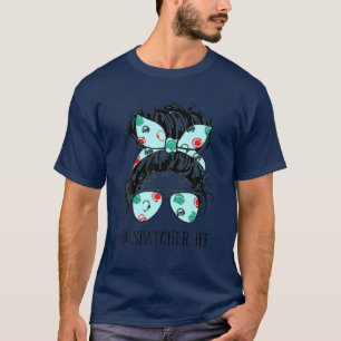 T-shirt Fête des mères Messy Hair Femme Bun Dispatcher Vie