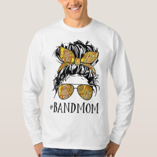 T-shirt Fête des mères Messy Hair Woman Bun Band Maman mar