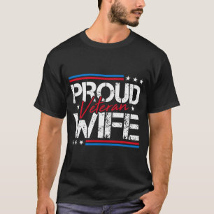 T-shirt Fête des mères pour femme fière de vétéran de l'ar