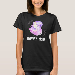T-shirt Fête des mères Purple Feminine Home Est Où Maman E