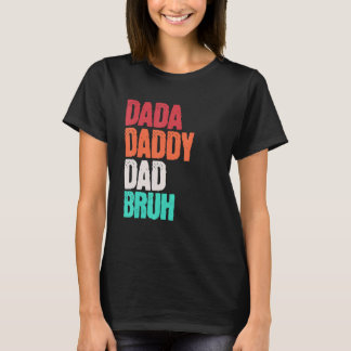 T-shirt Fête des pères 2023 Papa papa papa papa Retro