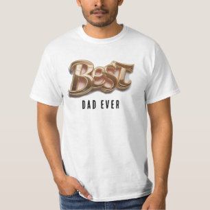 T-shirt *~* Fête des pères AP86 MEILLEUR DAD EVER Gold