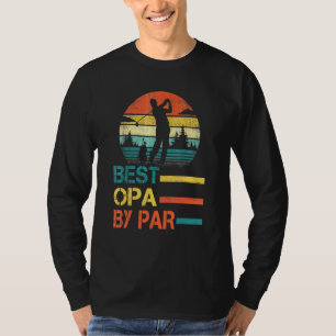 T-shirt Fête des pères Best Opa Par Par Golf Pour Papa Gra