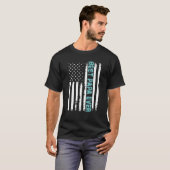 T-shirt Fête des pères Best Papa Ever Cadeau Avec US Ameri (Devant entier)