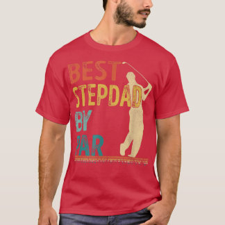 T-shirt Fête des pères Best Stepdad By Par Par Golfer Dadd