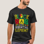 T-shirt Fête des pères Black Papa Essential Elet Jundixièm (Devant)