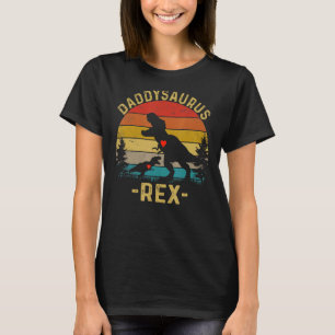 T-shirt Fête des pères Daddysaurus Dinosaur Daddy Rex Saur