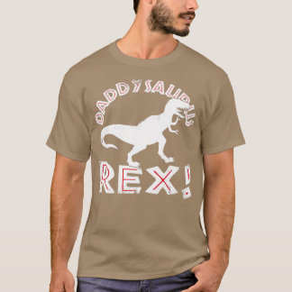 T-shirt Fête des pères DaddySaurus Rex TRex